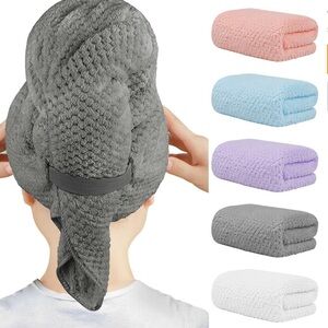 Microfiber Hair Wraps With Strap 40x20 NWOT